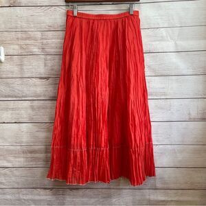 COLDWATER CREEK MIDI SKIRT IN CORAL‎